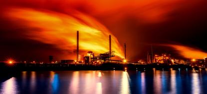 Panorama Industry red drawing
