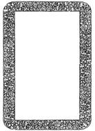 Beautiful black and white vintage floral frame