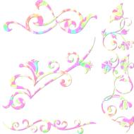wallpaper with swirly elements