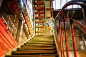 wood Stairs and Emergence escape