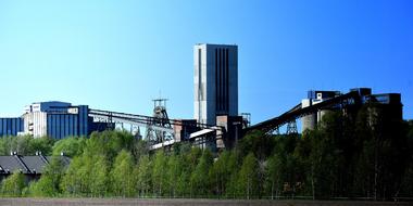 Industry Panorama, coal mine and processing plant