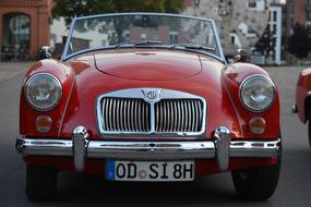 red vintage car od si 8h