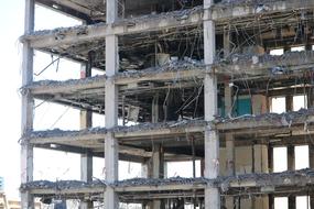 Demolition Building grey