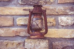 Rustic Antique lamp