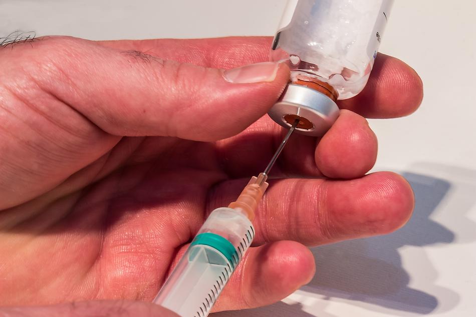 syringe and ampule