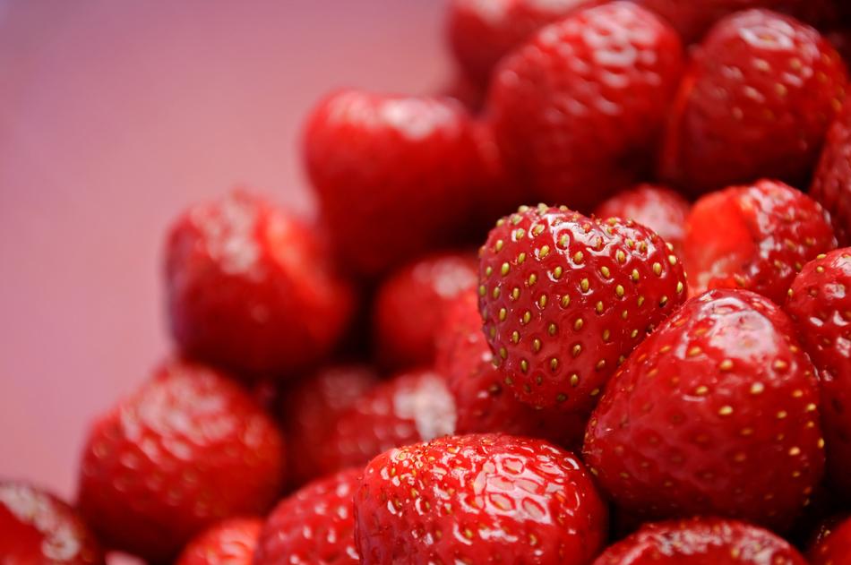red Strawberry Dessert