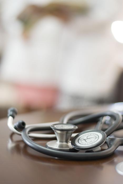 closeup picture of the stethoscope