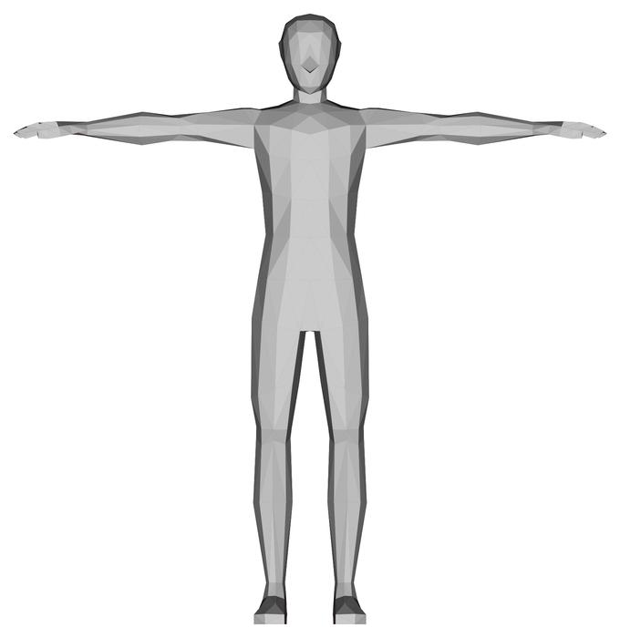 3d abstract art male grey drawing