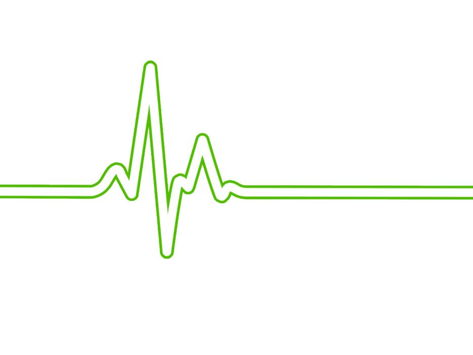 heart rate on the white background