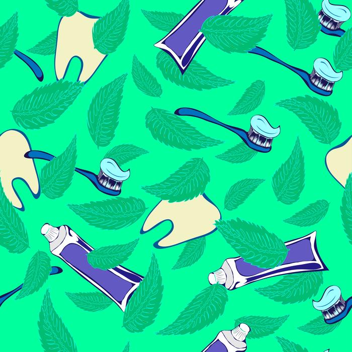 dental accessories as background