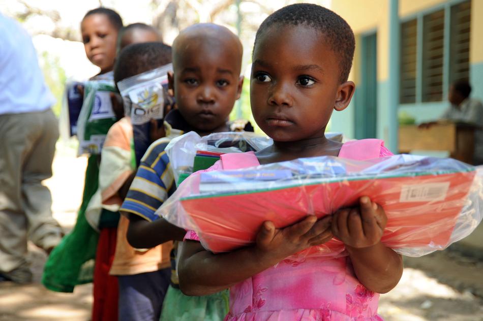 care packets for children in Tanzania