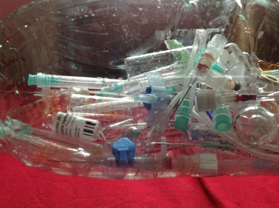 medical waste in the package