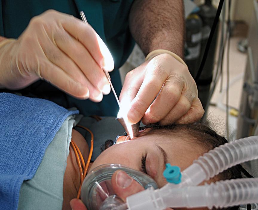 doctor at work in Bethesda Naval Medical center, usa, maryland