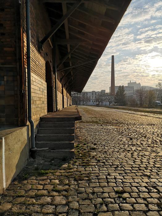 abandoned factory wall