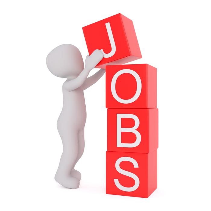 jobs work 3d model white and red drawing on white background