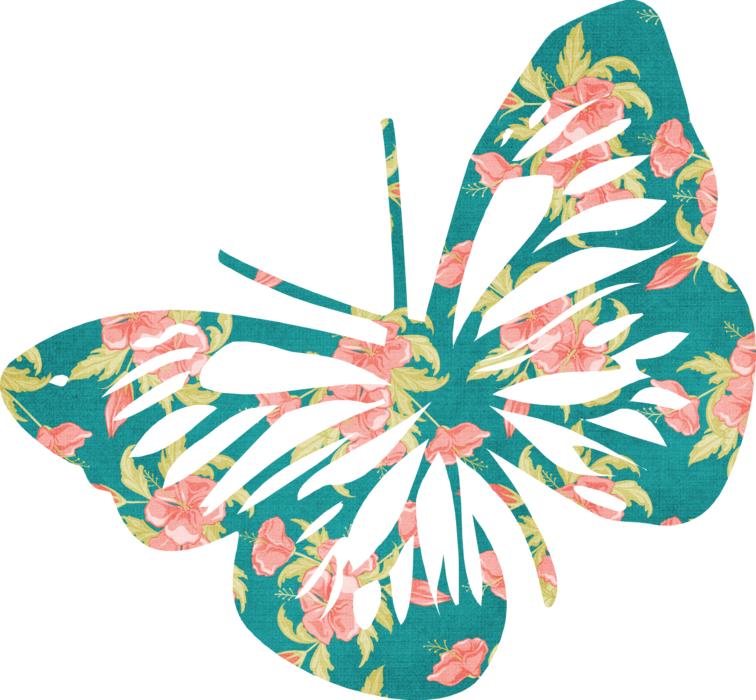 Colorful and beautiful butterfly, with the pattern, with the flowers, at white background, clipart