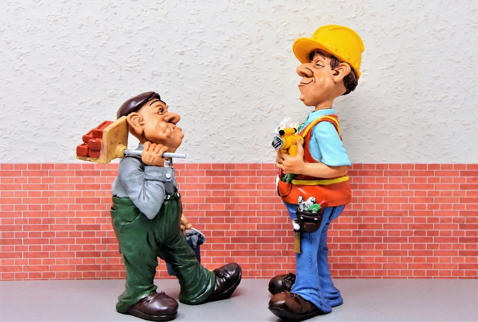 Construction Workers, figurine