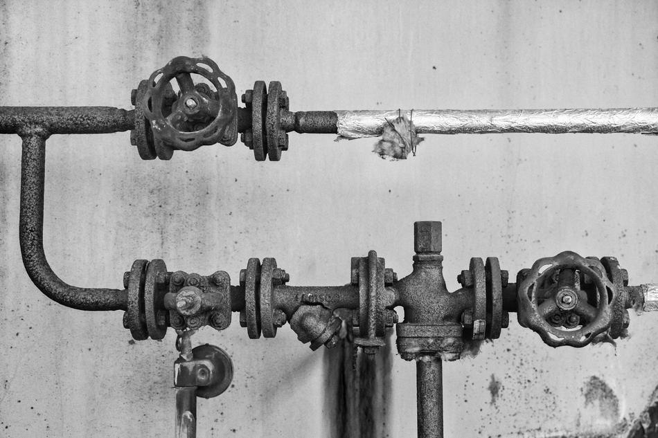 photo of old pipes
