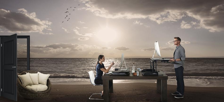 Surreal Working Beach