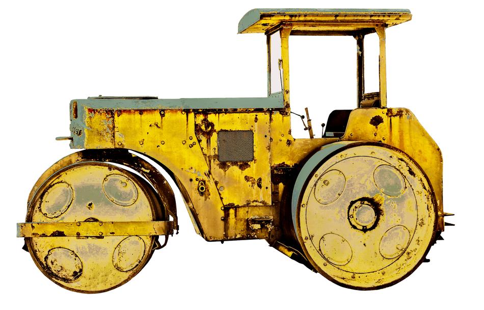 clipart of the old Road Roller