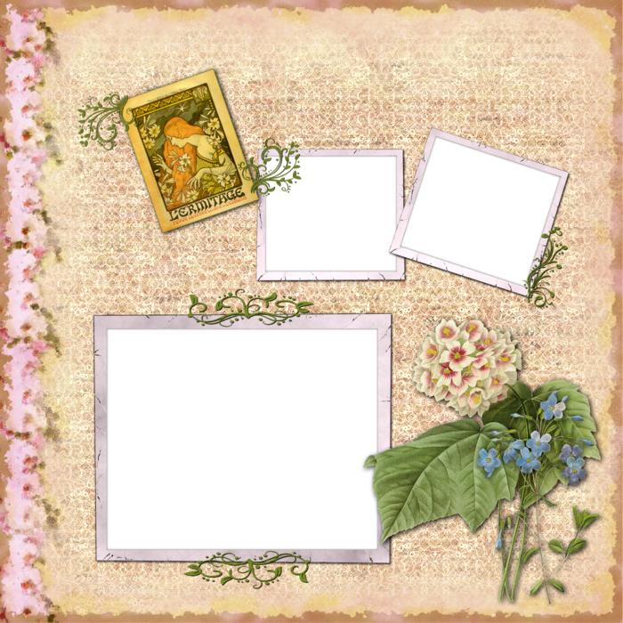 background page with photo frame