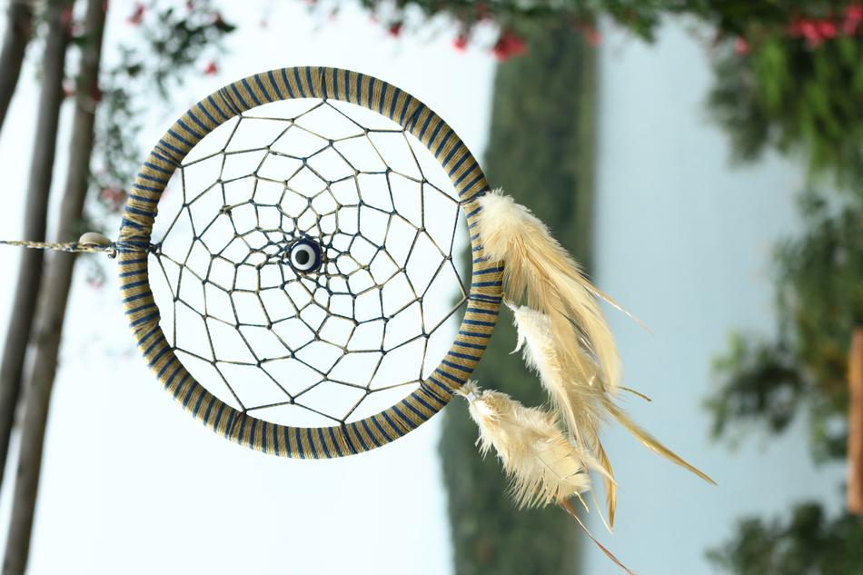 dreamcatcher on blur nature background