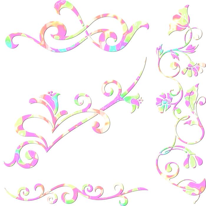 wallpaper with swirly elements