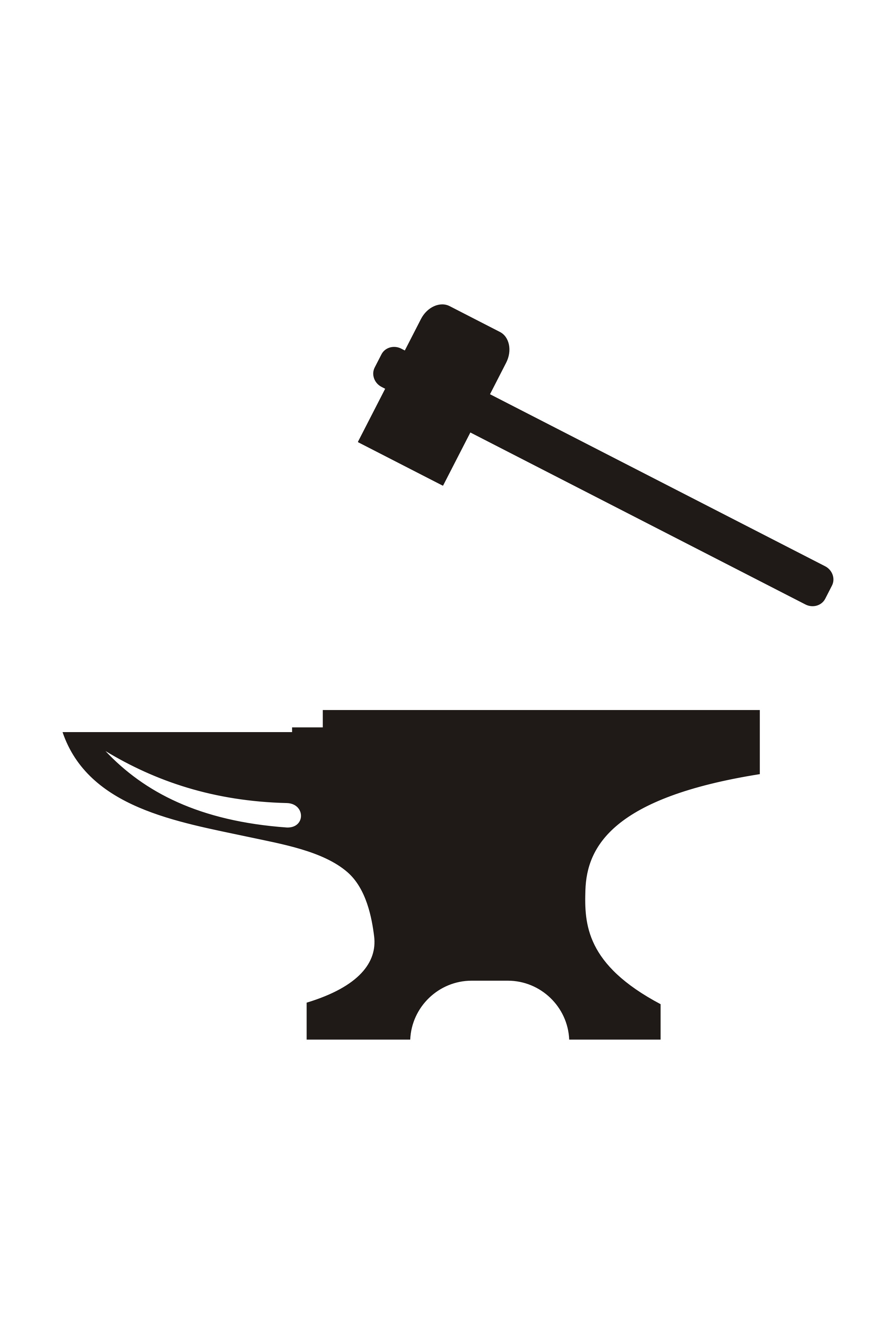 Black silhouette of a anvil as an illustration free image download