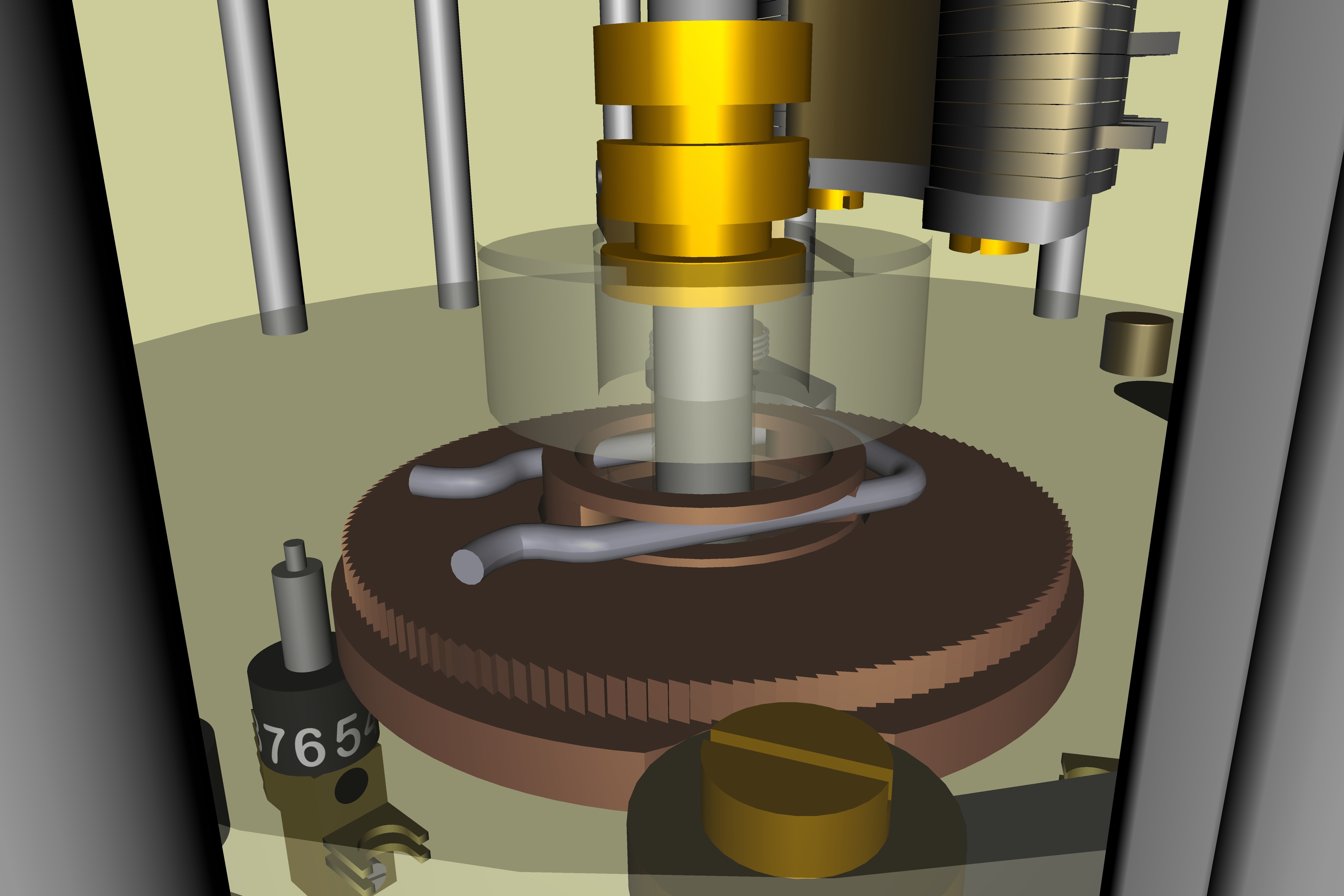 3d model of mechanical curta calculator free image download
