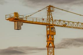 orange Industry Crane Sky