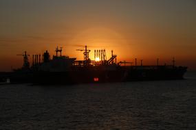 orange Sunset Industry