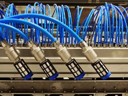 Compressed Air blue pipes