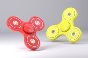 spinner fidget red yellow