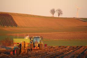 Agriculture Tractor Nature sun