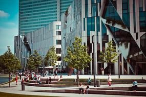 Modern Building city street