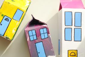 Village Milk Carton Craft