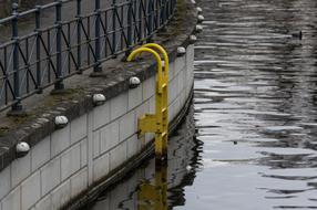 rescue ladder on a canal in Berlin