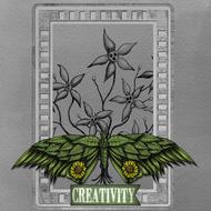 vintage abstract butterfly card