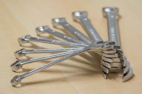 photo of a set of wrenches