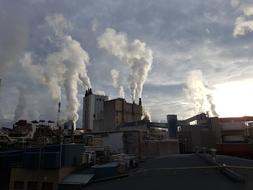 Industry Chimney clouds