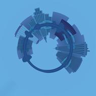 Planet Floating Island poster drawing