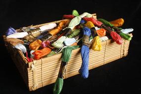 floss in a basket