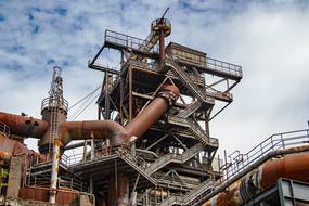 photo of an abandoned steel mill in Duisburg