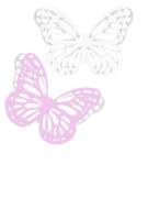 paper butterfly pink white