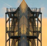 Steel Stairs factory Building