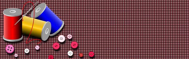 homepage roll and needle drawing