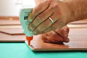 Wood Glue hand