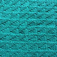 turquoise knitted fabric