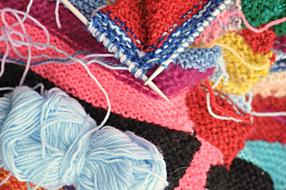 Knitting Needle Wool colors