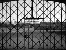 door of Dachau concentration camp